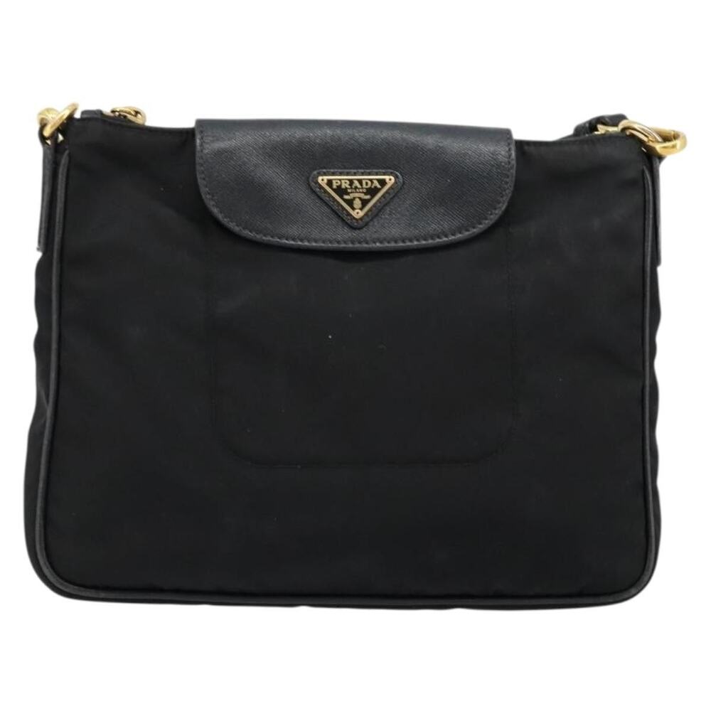 Prada Nylon Shoulder Bag Black